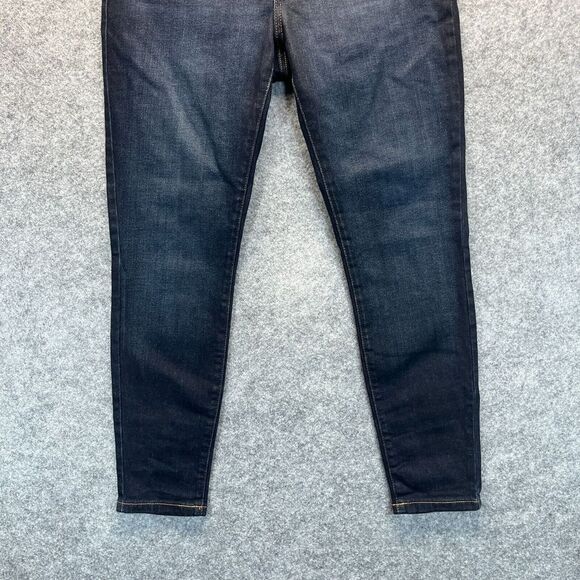 Everlane Jeans Womens Size 28 Mid Rise Skinny Dark Blue Stretch Denim - Picture 2 of 14